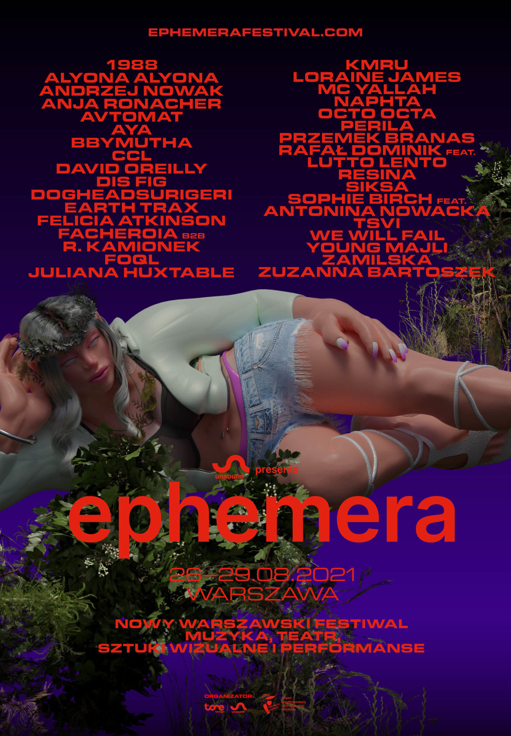 Ephemera Festival 2021, Warszawa 26. – 29. sierpnia.